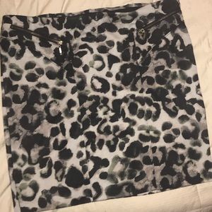 Cheetah print skirt